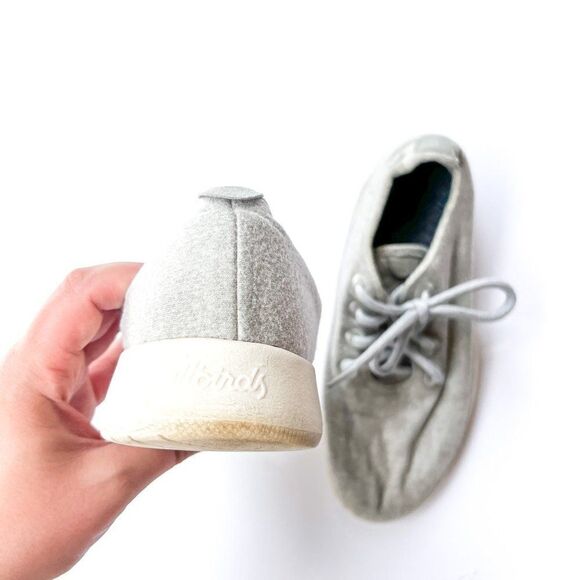 allbirds Light Gray The Wool Runners Washable Tennis Shoes Size 7 - Picture 5 of 7